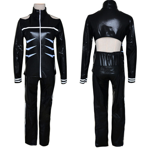 Tokyo Ghoul Kanae Cosplay Battle Suit Elastic Leather Jacket 4-Piece Set for Shipping