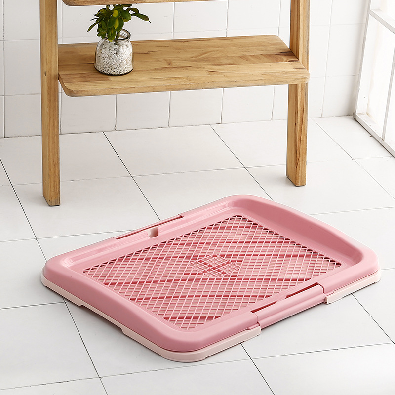 Aspet Zhipeng Small Tablet Grid Dog Toilet Plastic Household Pet Litter Box with Stand