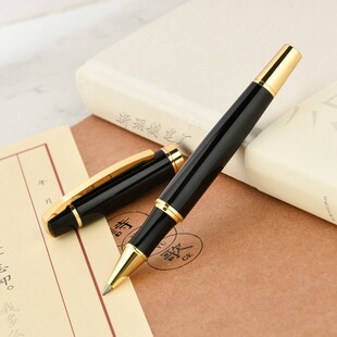 Wholesale Black Gel Pen Business Gift Metal Signature Pen Ball Pen Conference Advertising Pen Can Be Added with logo