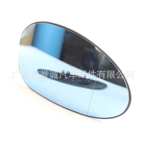 厂家批发适用于宝马3系E90 04-07年倒车镜片后视镜片蓝镜片