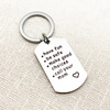 2021 New Have Fun Be Safe Make Good Choice stainless steel keychain MOM gift