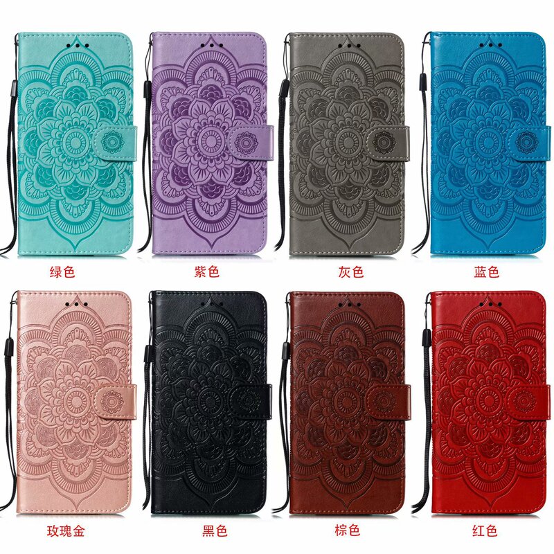 Suitable for iPhone 17 Embossed Mandala Phone Case, Apple 16 Embossed Card Wallet Leather Case, S25 Protective Case Suitable for iPhone 17 Embossed Mandala Phone Case, Apple 16 Embossed Card Wallet Leather Case, S25 Protective Case