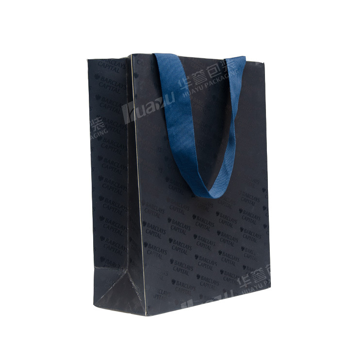 出门装衣服的手提袋纸袋 西装包装袋内裤礼品袋 烫金logo服装纸袋