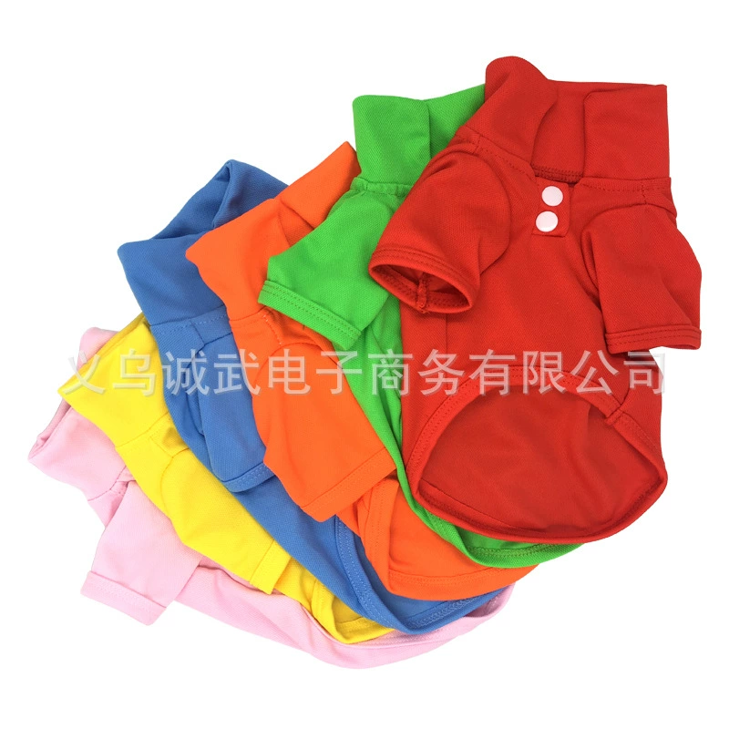Одежда для собак: летняя тонкая футболка-поло с коротким рукавом для щенков, толстовка, аксессуары для животных, праздничные подарки