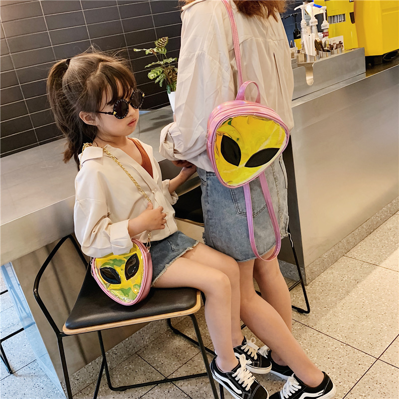 Versión coreana del bolso de los niños 2021 verano nuevo extranjero láser transparente hombro bolsa niñas transparente jalea bolsa niñas