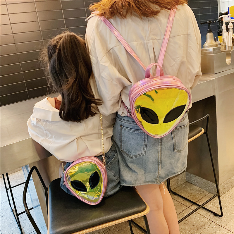 Versión coreana del bolso de los niños 2021 verano nuevo extranjero láser transparente hombro bolsa niñas transparente jalea bolsa niñas