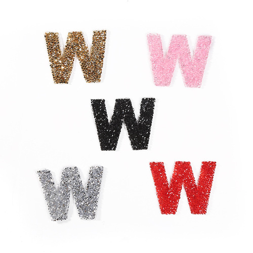 New Hot Melt Glue Net 26 English Letters Embroidery Patch Fabric Sticker Clothing Patch DIY Heat Transfer