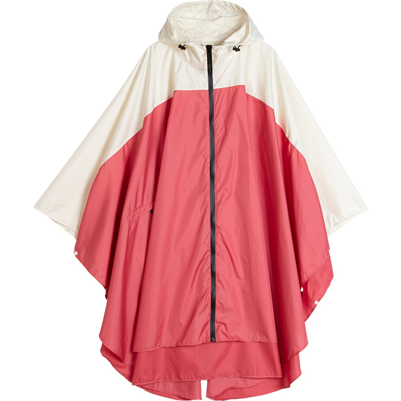 Fabricantes venden japonés Corea del Sur moda Capa delgada hombres y mujeres adultos impermeable poncho mochila ciclismo Amazon comercio exterior image 7