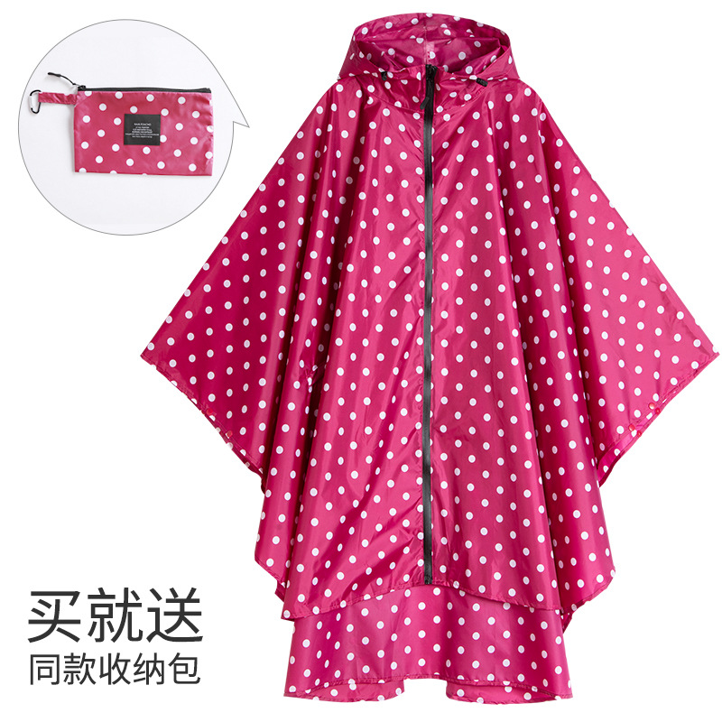 Fabricantes venden japonés Corea del Sur moda Capa delgada hombres y mujeres adultos impermeable poncho mochila ciclismo Amazon comercio exterior image 15