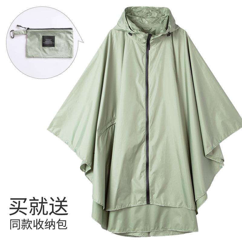 Fabricantes venden japonés Corea del Sur moda Capa delgada hombres y mujeres adultos impermeable poncho mochila ciclismo Amazon comercio exterior image 23