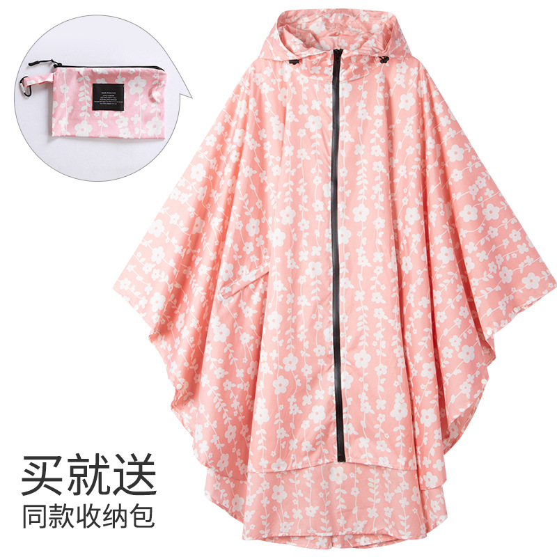 Fabricantes venden japonés Corea del Sur moda Capa delgada hombres y mujeres adultos impermeable poncho mochila ciclismo Amazon comercio exterior image 61