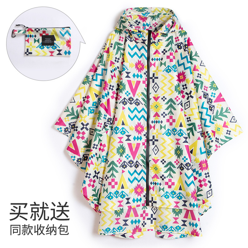 Fabricantes venden japonés Corea del Sur moda Capa delgada hombres y mujeres adultos impermeable poncho mochila ciclismo Amazon comercio exterior image 44