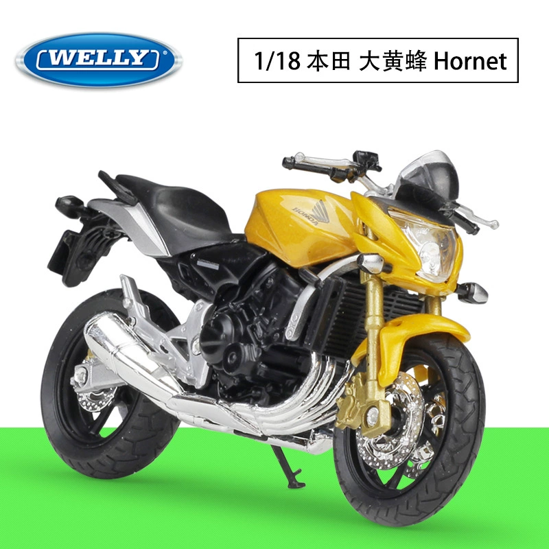 WELLY Honda, Бамблби, реалистичная металлическая модель машины, масштаб 1:18