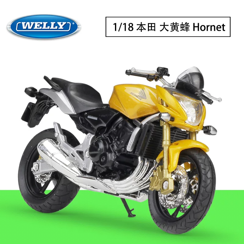 WELLY Honda, Бамблби, реалистичная металлическая модель машины, масштаб 1:18