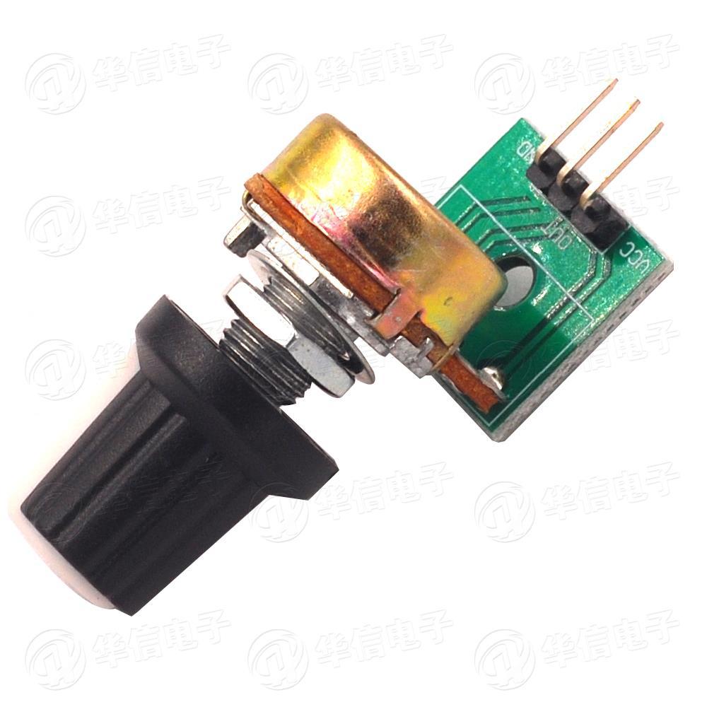 10K阻值电位器模块可调电阻模块单圈可调模拟量输出0-5V电压