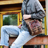 Trend cloth fashionable one-shoulder bag, travel bag, European style