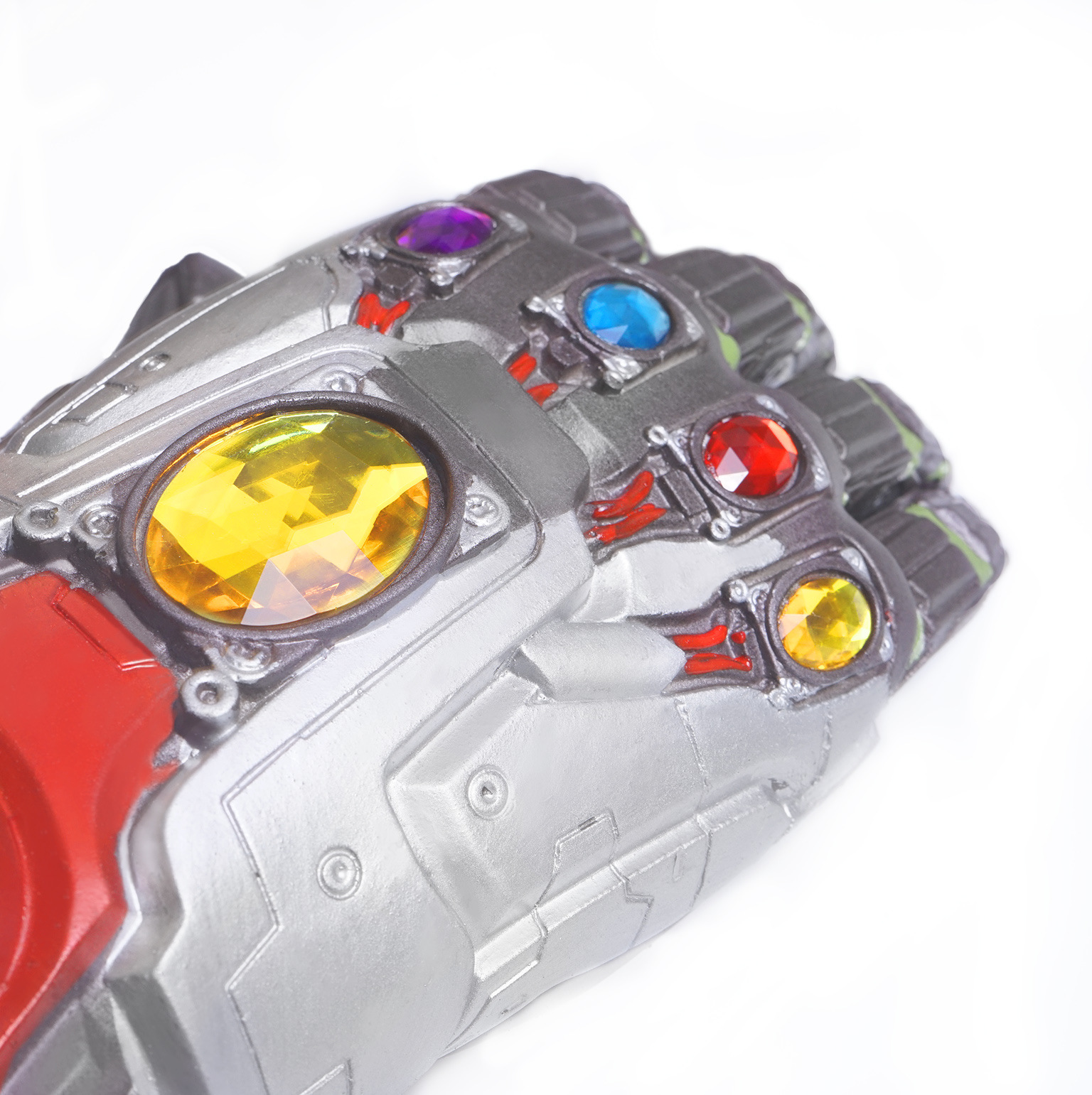 Guantes de Iron Man de Avengers 4 Endgame del fabricante original, 1:1 Thanos Infinity, con efectos especiales de iluminación