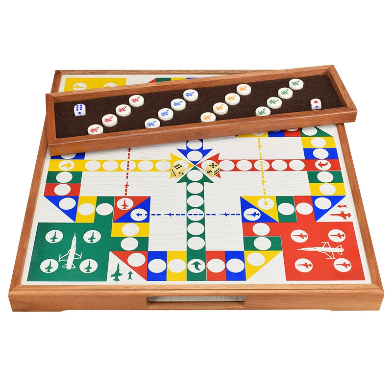 Настольная игра «Самолетики» (Airplane chess), набор для детей и взрослых, большая деревянная доска-самолет, головоломка, подарок на день рождения