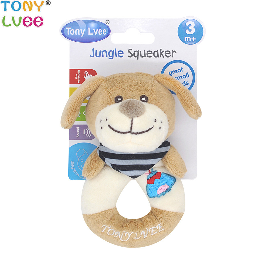 TONY lvee Panda animal sonajero bebé ronda sonajero bebé interés cultivo peluche juguete
