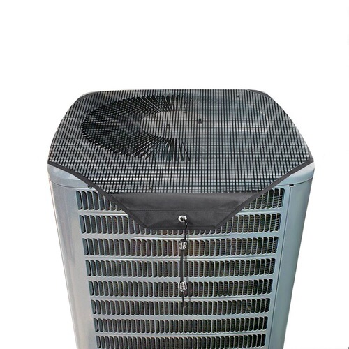 Cross-border Outdoor Air Conditioner Cover, Black Thickened Breathable Mesh Net for Cooling Fans—In Stock, Wholesale Air Conditioner Protective Covers