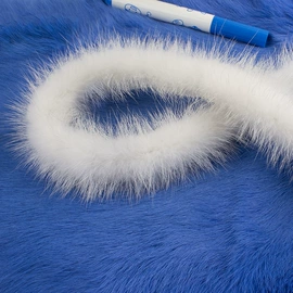 花边;帽条;毛领