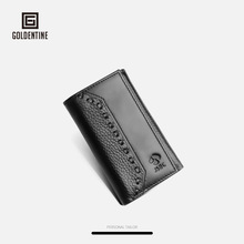 工厂直销定制LOGO真皮钥匙包牛皮韩版竖款汽车钥匙扣钱包韩版批发