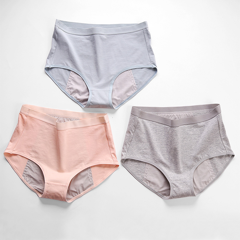 Ladies fat mm200 kg underwear women plus size high waist manufacturers physiological menstrual underwear leak-proof cotton material plus fertilizer