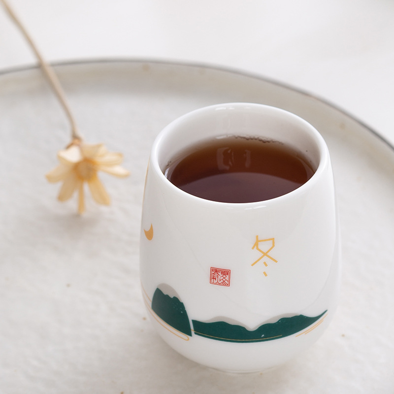 Original [primavera, verano, otoño, invierno] tazas de cerámica tazas de agua tazas de té mano regalos set al por mayor