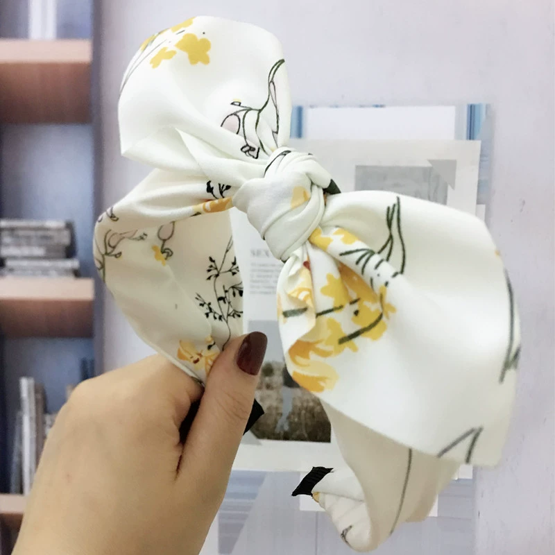 Headband, hairgrip for face washing with bow, hair accessory, hairpins, Korean style, new collection, wholesale