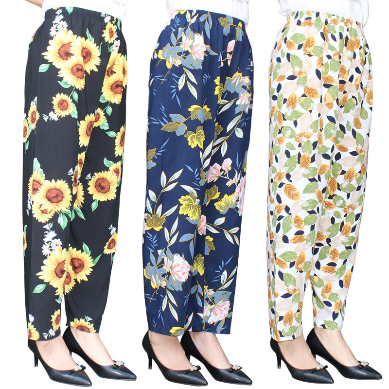 Summer Ms. Silk Loose Pet Pants