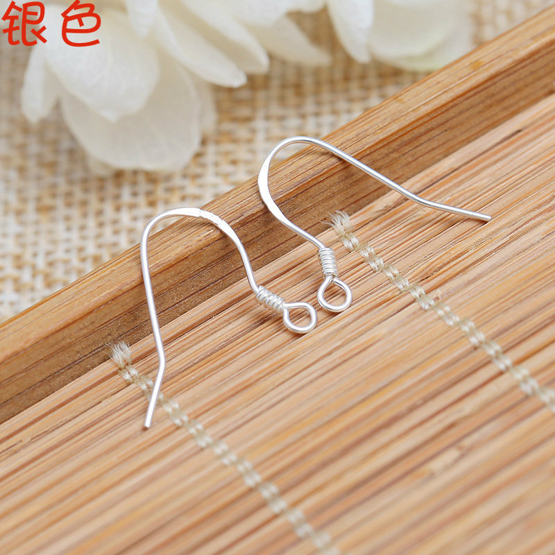 925 plata esterlina gancho de oreja personalizado pendientes antideslizantes gancho de oreja hebilla accesorios de joyería DIY accesorios de plata fábrica al por mayor