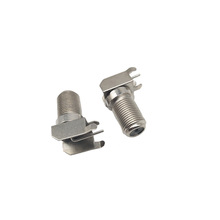 F母头连接器 F头90度连接器 锌合金F母头 圆针过1G测试 机顶盒F头