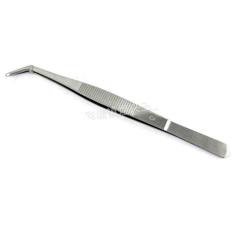 Толстый [1 PCT] длинный зажим для чая из нержавеющей стали 12,5 Пинцет из нержавеющей стали зажим для чайной чашки чайная церемония шесть джентльменских аксессуаров