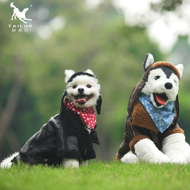 Tail-Up Style/Tailup Punk Leather Jacket Hoodie for Dogs, Four-Legged Thick Cotton Coat Pet Supplies for Small, Medium, and Large Dogs Tail-Up Style/Tailup Punk Leather Jacket Hoodie for Dogs, Four-Legged Thick Cotton Coat Pet Supplies for Small, Medium, and Large Dogs