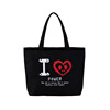 Cartoon shopping bag, shoulder bag for leisure, capacious one-shoulder bag