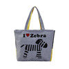 Cartoon shopping bag, shoulder bag for leisure, capacious one-shoulder bag