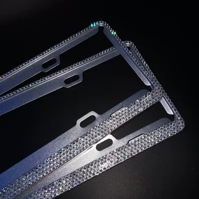 Full Drill License Plate Frame Aviation Aluminum – License plate holder/license plate holder