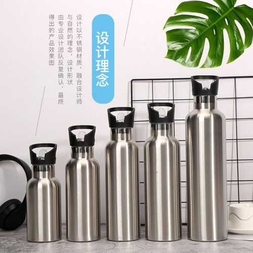 Cross-border exclusive 304 vacuum stainless steel insulated cup with bamboo wood lid, outdoor hiking portable sports water bottle available for customization