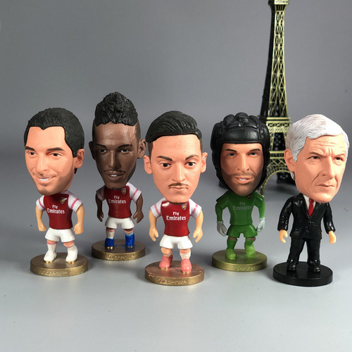 Portugal Ronaldo football star doll Wenger Aubameyang football doll model doll ornaments
