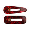 Fashionable hairgrip, set, acrylic resin, hair accessory, European style, simple and elegant design, suitable for import