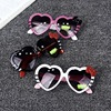 Cute children's glasses heart shaped heart-shaped suitable for men and women, sun protection cream, sunglasses, UF-protection