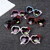 Cute children's glasses heart shaped heart-shaped suitable for men and women, sun protection cream, sunglasses, UF-protection