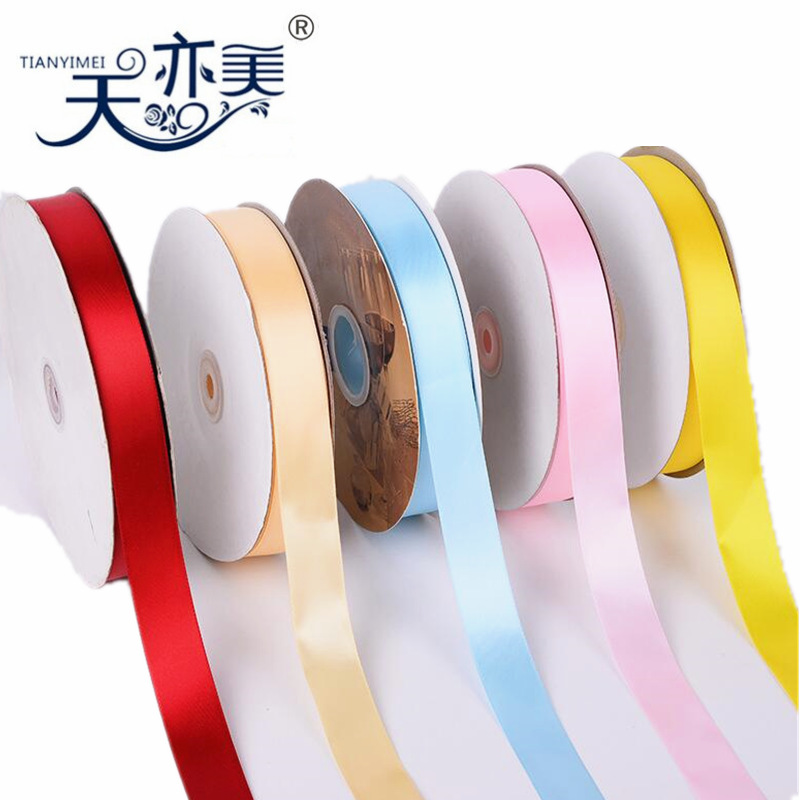[Tianyi Mei] en stock 8 puntos cinta de poliéster accesorios textiles cinta de embalaje de regalo de 2,5 cm