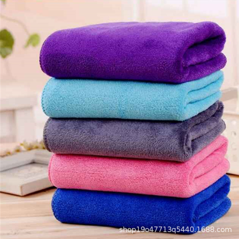 Wholesale housekeeping cleaning towel thickened absorbent microfiber cleaning towel scouring pad kitchen cloth LOGO embroidery