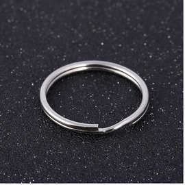 新款1.8x30光圈钥匙扣 圆形金属钥匙圈配饰 工艺小礼品钥匙环批发