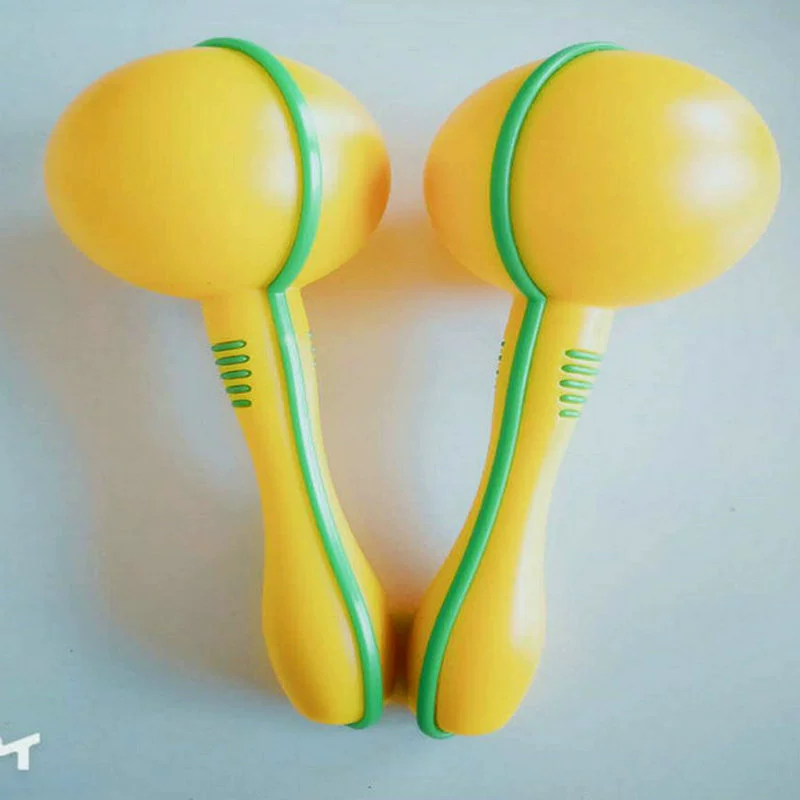 Small plastic maracas, percussion instruments, musical instruments for kindergarten, makes sounds
