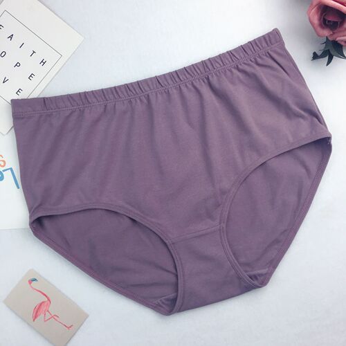 Wholesale large size soft and comfortable women's underwear, cotton middle-aged and elderly simple mother's briefs factory direct sale