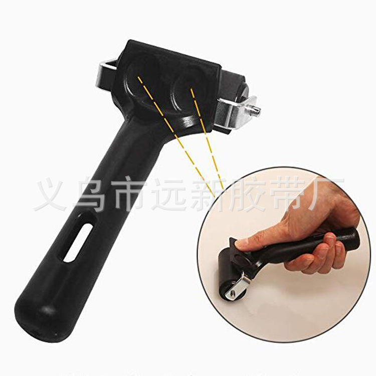 跨境 6厘米 油画铁滚筒  印花 版画 油墨滚筒 胶筒防滑贴压滚轮