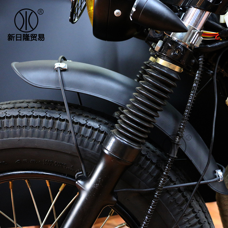 Retro motocicleta modificada guardabarros delantero barro azulejo cubierta de barro CG125 Harley universal agua retención Z1000 eliminación del suelo