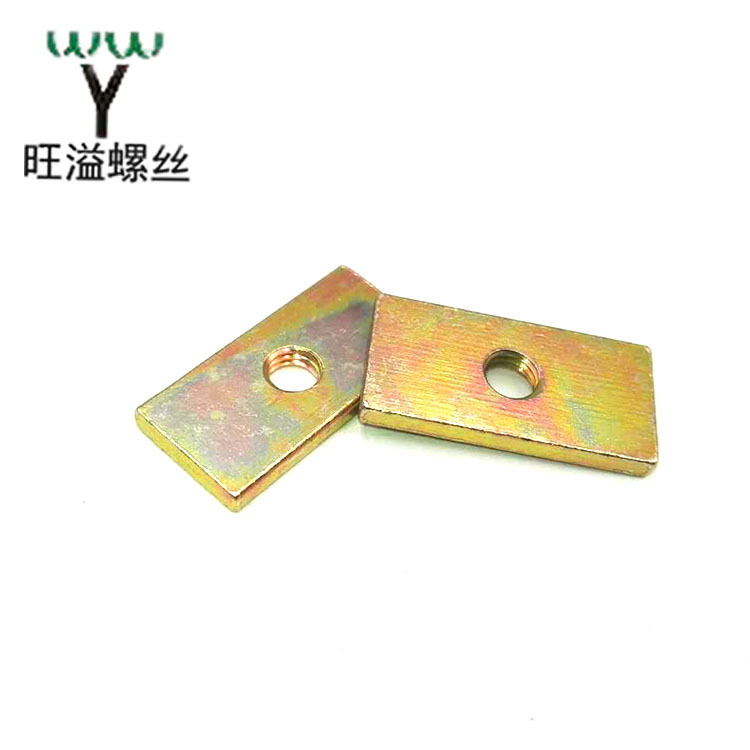 碳钢镀锌四方长螺母正方形螺母冲压冷镦长方四边形螺母按来图来样